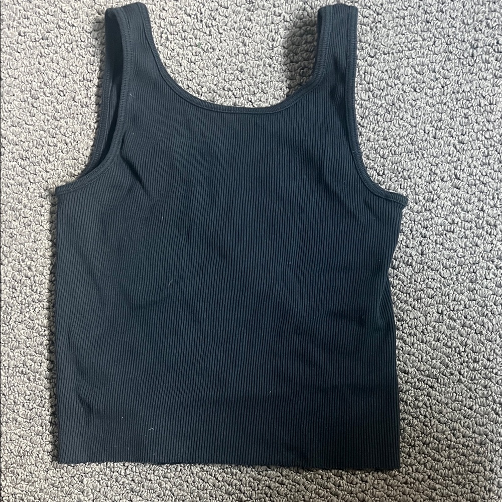 Brandy Melville Black Graphic Tank Top - Picture 2 of 2